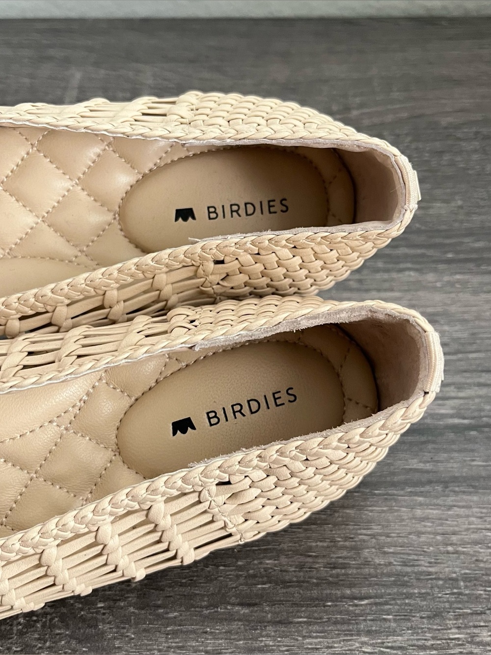 Birdies Woven Pointed Toe Flats Beige Cream Size 7.5 - Picture 5 of 7